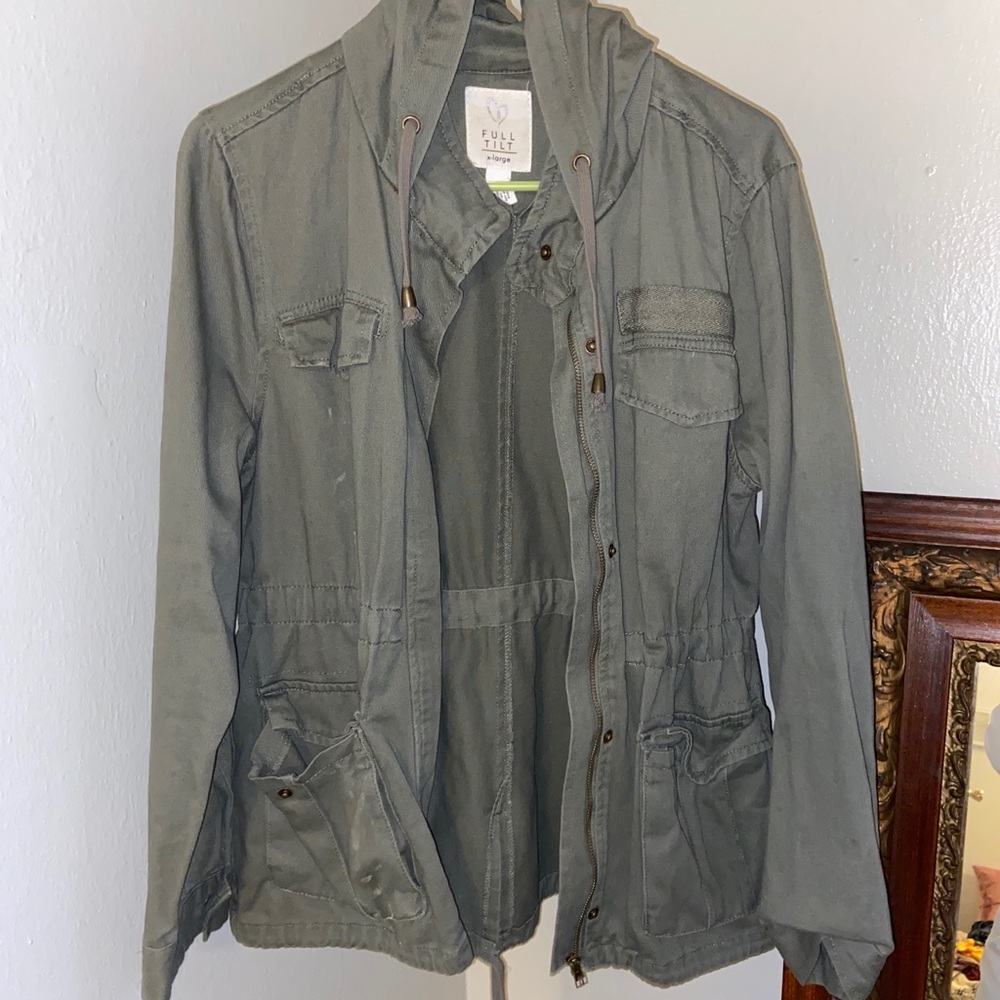 Green combat style jacket